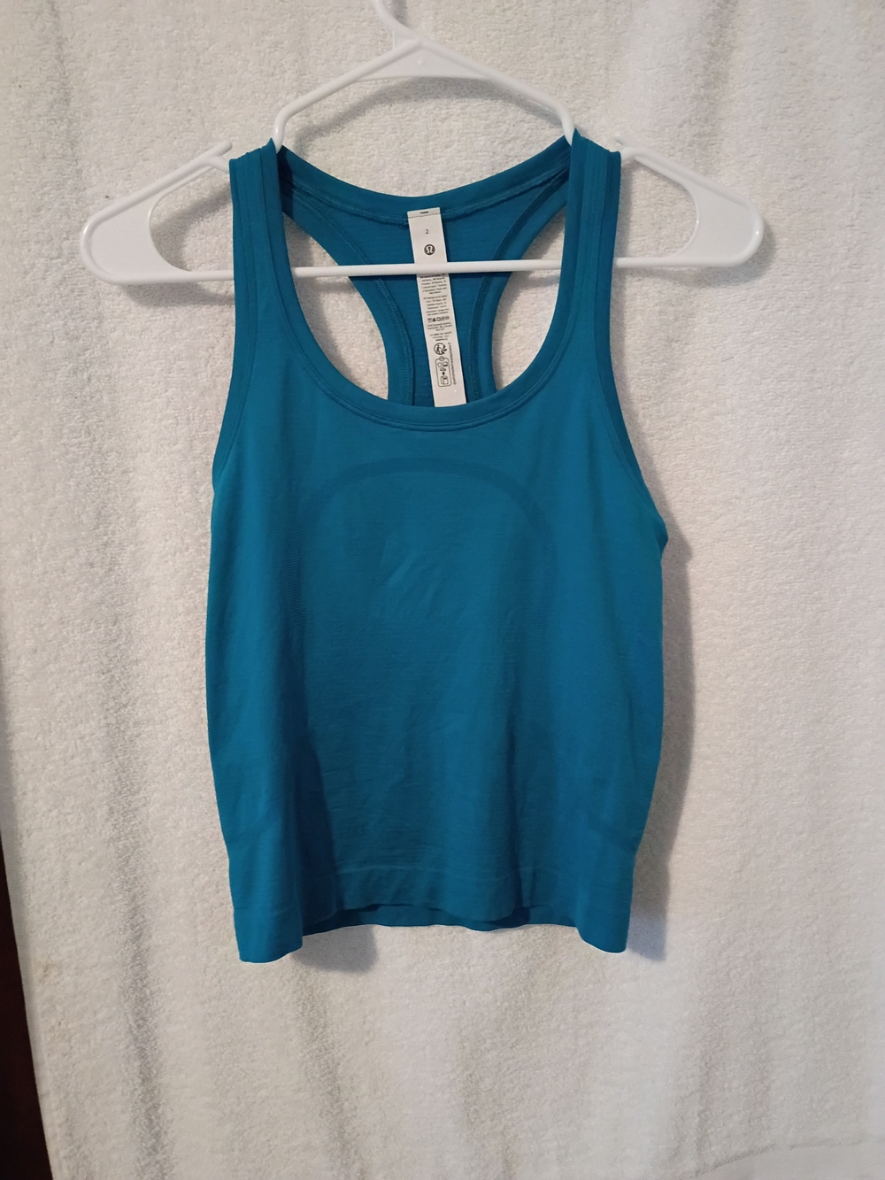 lululemon athletica Turquoise Racerback Tank Size 2